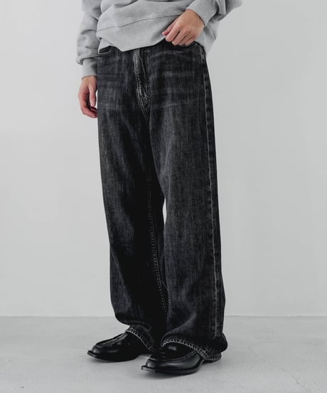 超甘撚り VINTAGE BAGGY JEANS by KUROKI