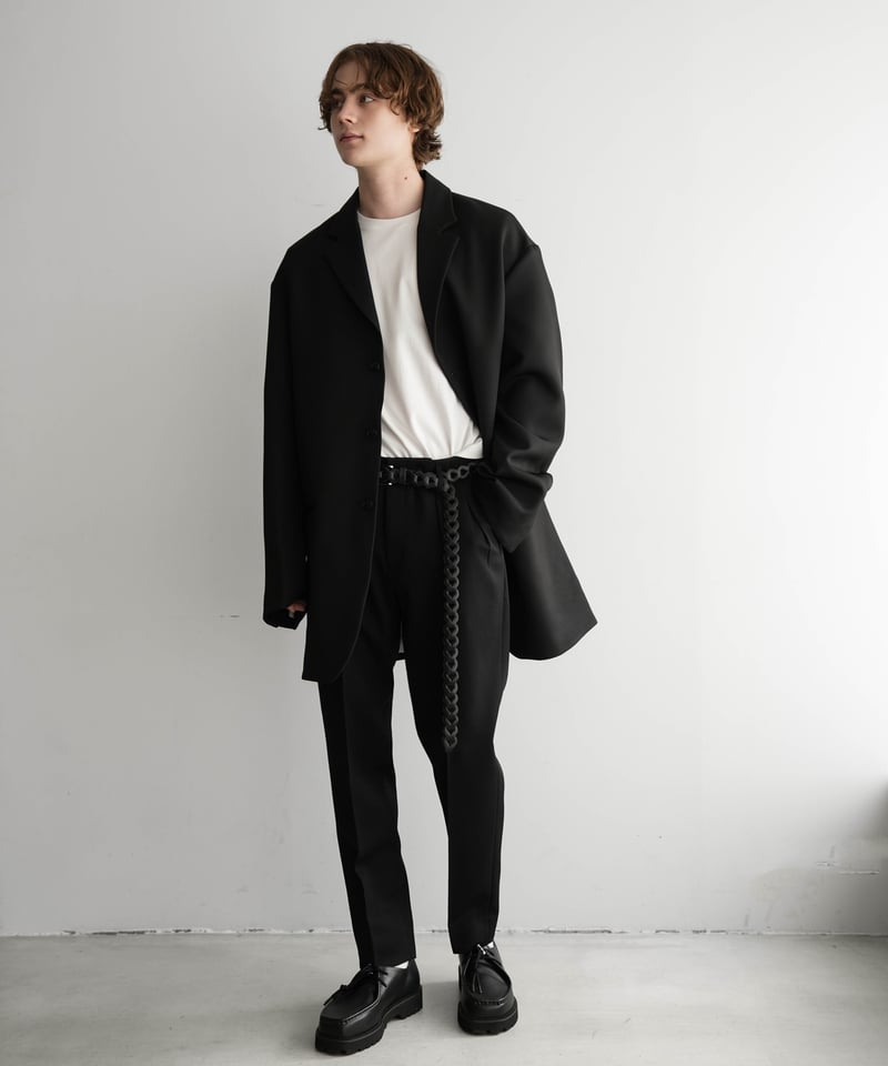 LUXURY MATERIAL SLIM CLASSIC TROUSERS by BISHU