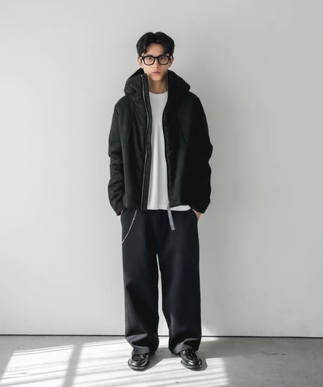 AEROGEL×SEA ISLAND MICROFIBER SUEDE HOODED BLOUSON