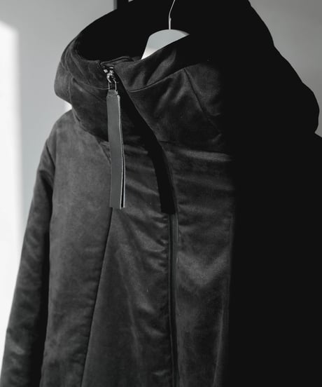 AEROGEL×SEA ISLAND MICROFIBER SUEDE HOODED BLOUSON