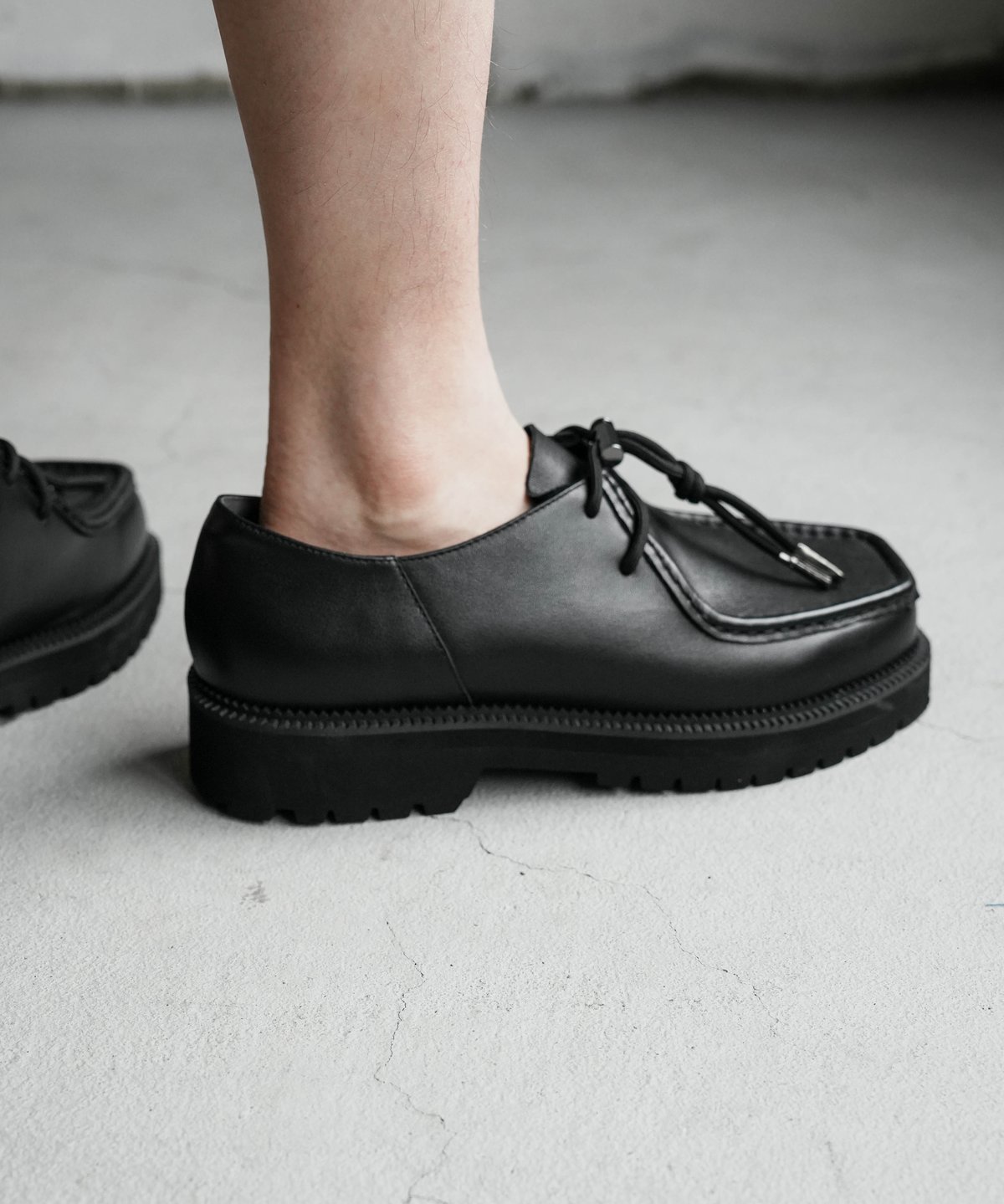 【CTHY】 チロリアンダッドレザーシューズ サイズ3 TIROLEAN LETHER DAD SHOES | CTHY