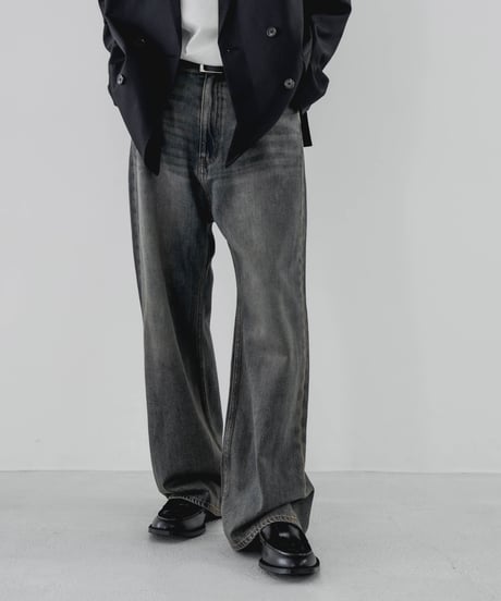 超甘撚り VINTAGE BAGGY JEANS by KUROKI