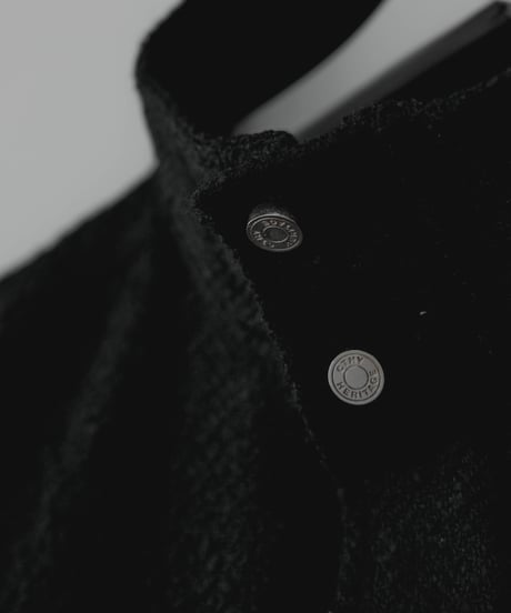 HERITAGE WOOLING HERRINGBONE TWEED HIGHNECK BLOUSON by Silver 950