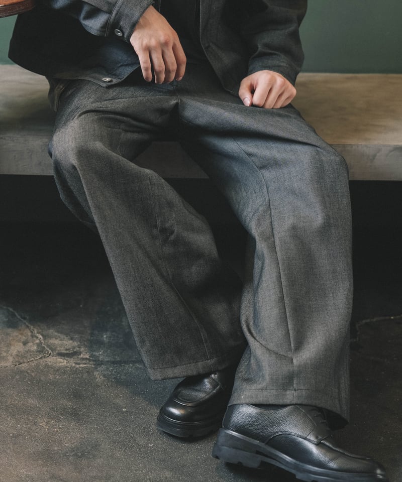 WOOL DENIM WIDE TROUSERS | CTHY WOOL DENIM WIDE TROUSERS | CTHY
