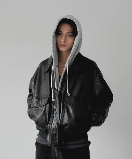 VINTAGE COW LEATHER BLOUSON