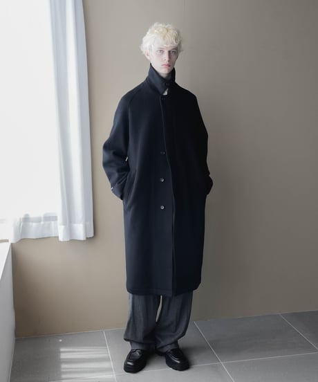 LUXURY MATERIAL BISHU LAMB WOOL SOUTIEN COLLAR COAT