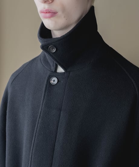 LUXURY MATERIAL BISHU LAMB WOOL SOUTIEN COLLAR COAT