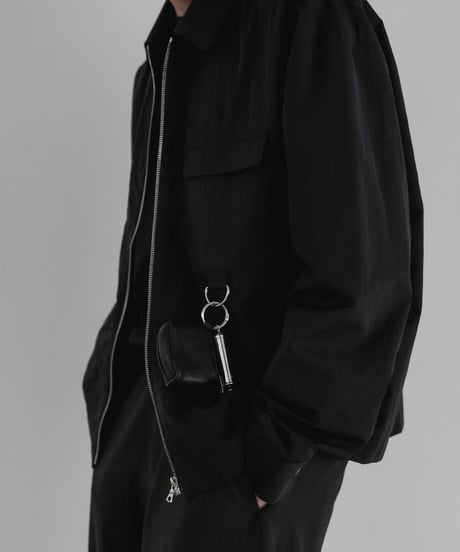 LUXURY MATERIAL LIMONTA NYLON riri-ZIP SHIRTS JACKET
