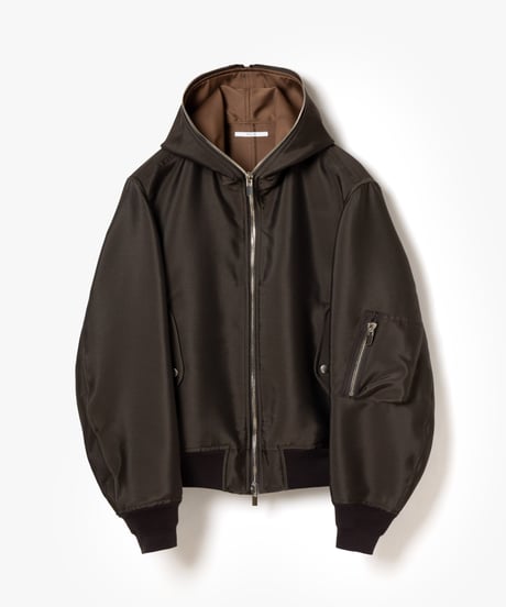 [VEIN27SS] RIVER SATIN HOODED MA-1