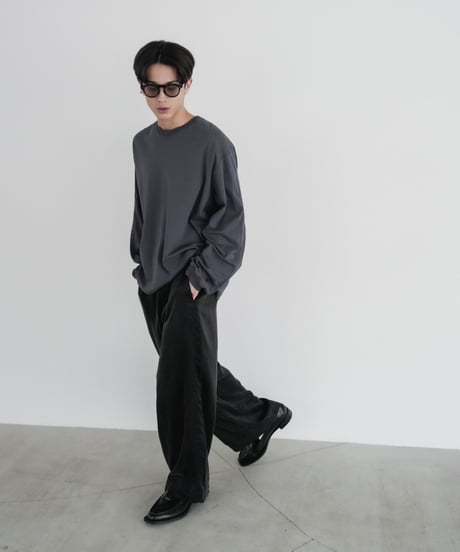 【CTHY + VEIN】 LUXURY MATERIAL SUVIN PLATINUM LONG SLEEVE CUTSEW