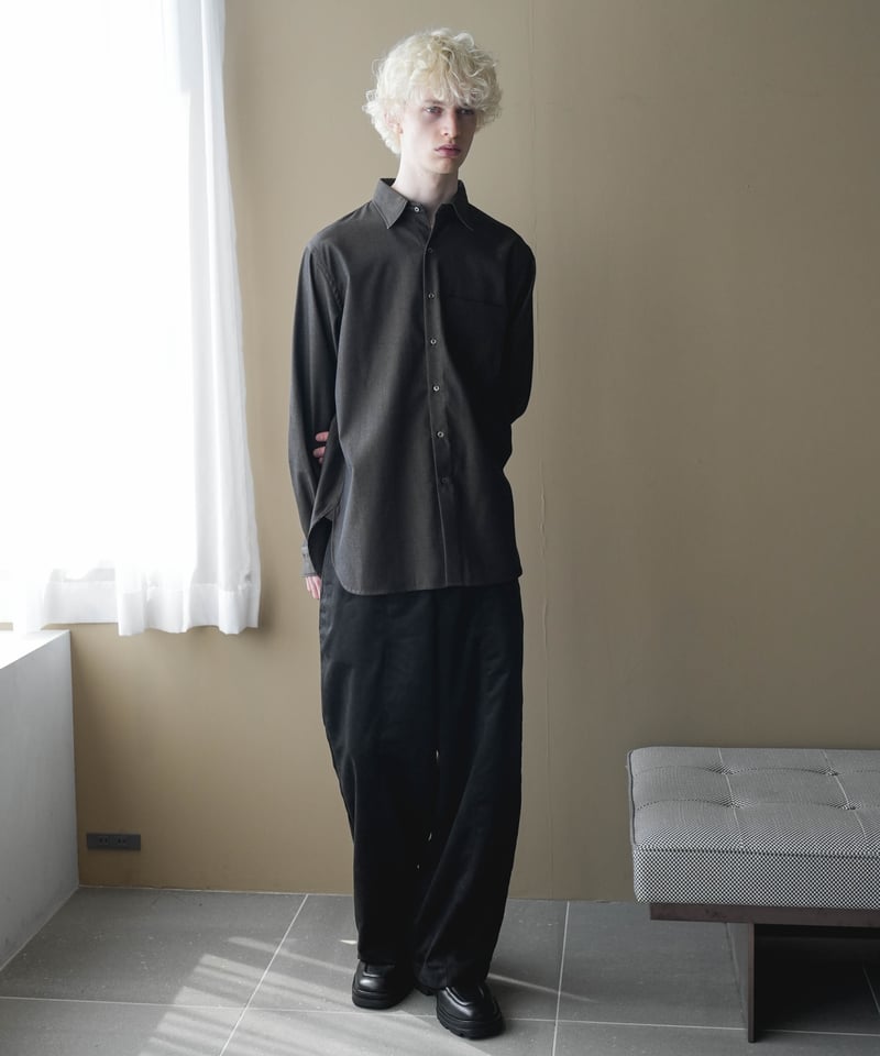 SEA ISLAND MICROFIBER SUEDE DRAPE TROUSERS | CTHY