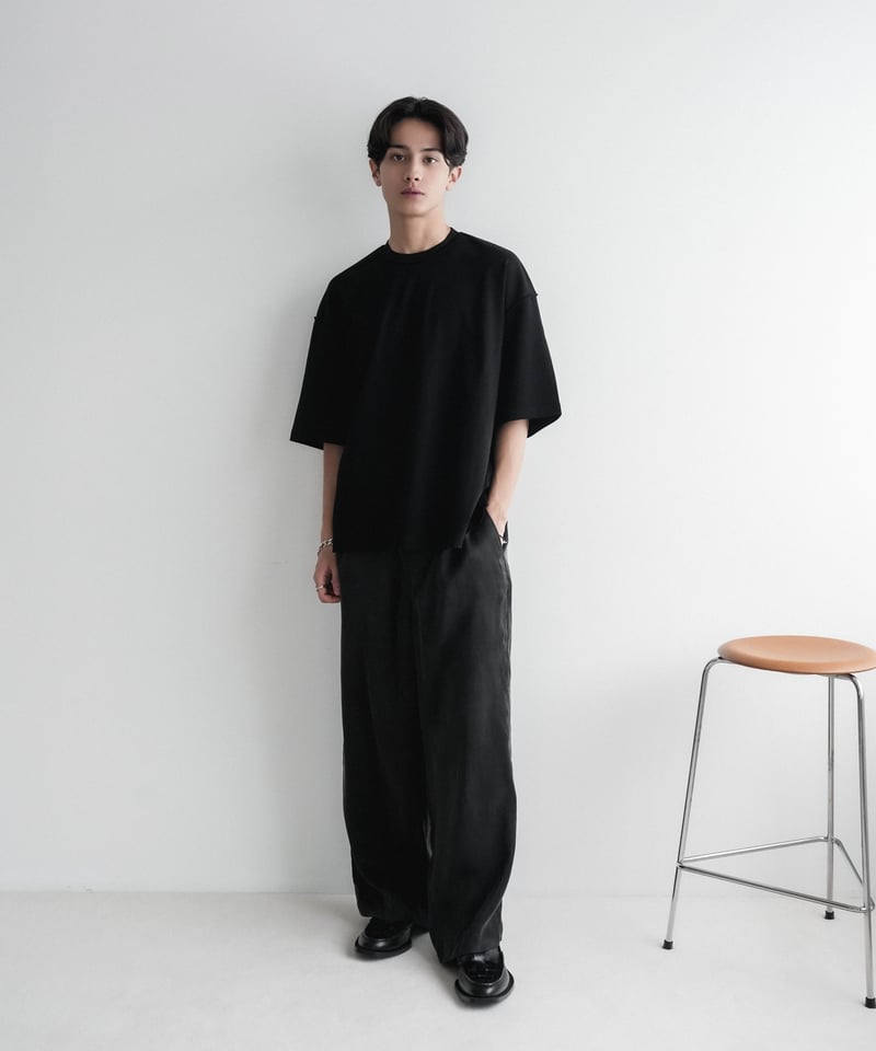 LUXURY MATERIAL SUVIN PLATINUM H/S TEE 【LOOSE】