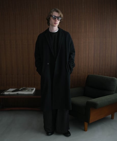 LUXURY MATERIAL CHESTER COAT by Super140’s Jackal WOOL / TWEED
