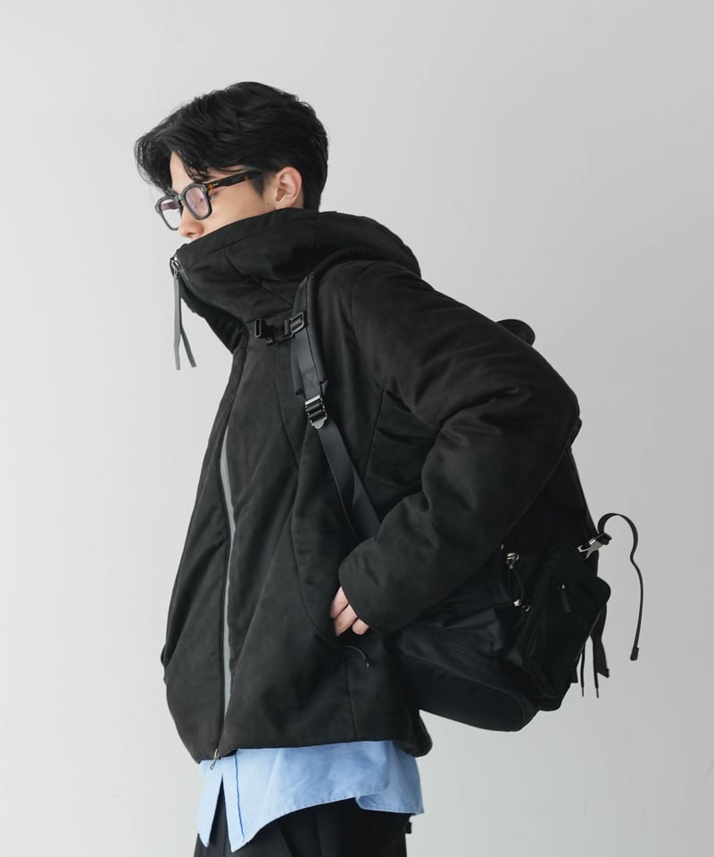 ［CTHY］エアロゲル_マイクロファイバースエードブルゾン AEROGEL×SEA ISLAND MICROFIBER SUEDE HOODED BLOU