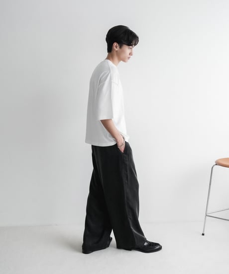 LUXURY MATERIAL SUVIN PLATINUM  H/S TEE 【LOOSE】