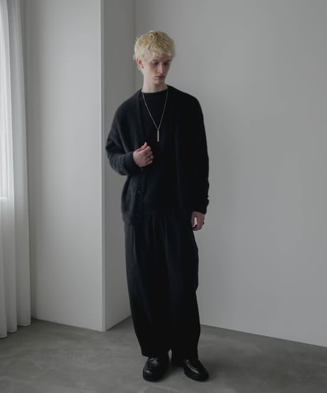 FOX SILK WOOL SHAGGY KNIT PULLOVER