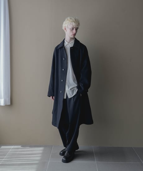 LUXURY MATERIAL BISHU LAMB WOOL SOUTIEN COLLAR COAT