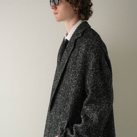 LUXURY MATERIAL CHESTER COAT by Super140’s Jackal WOOL / TWEED