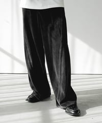 VINTAGE 3D CUTTING FADE VELOURS PANTS