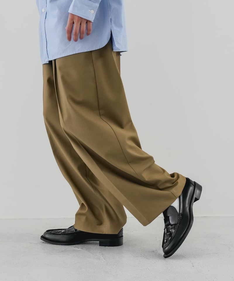 ［CTHY］TWILL WIDE TAPERED SLACKS TWILL WIDE TAPERED SLACKS | CTHY