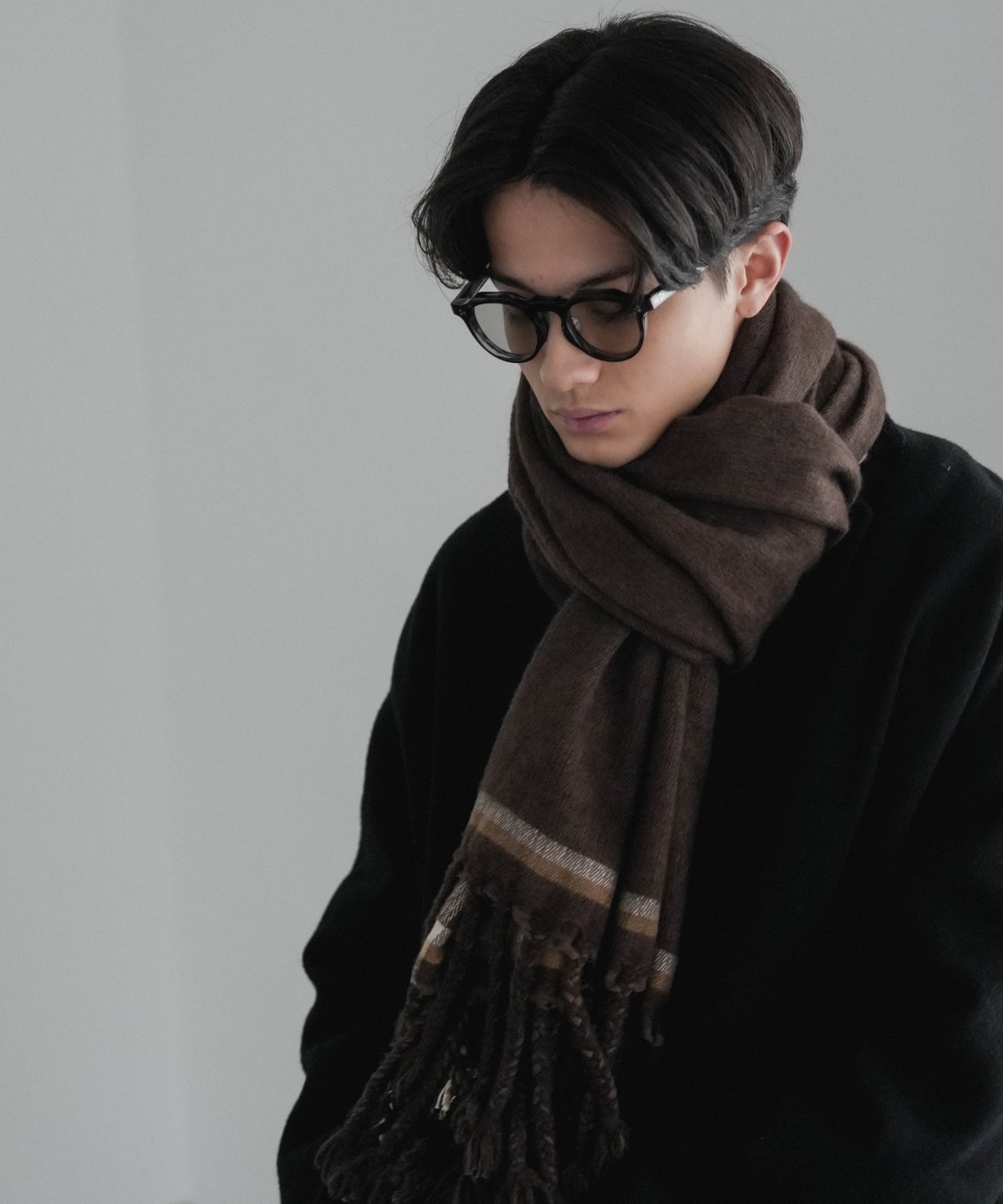 HIGH-END YAK WOOL FRINGE STOLE | CTHY