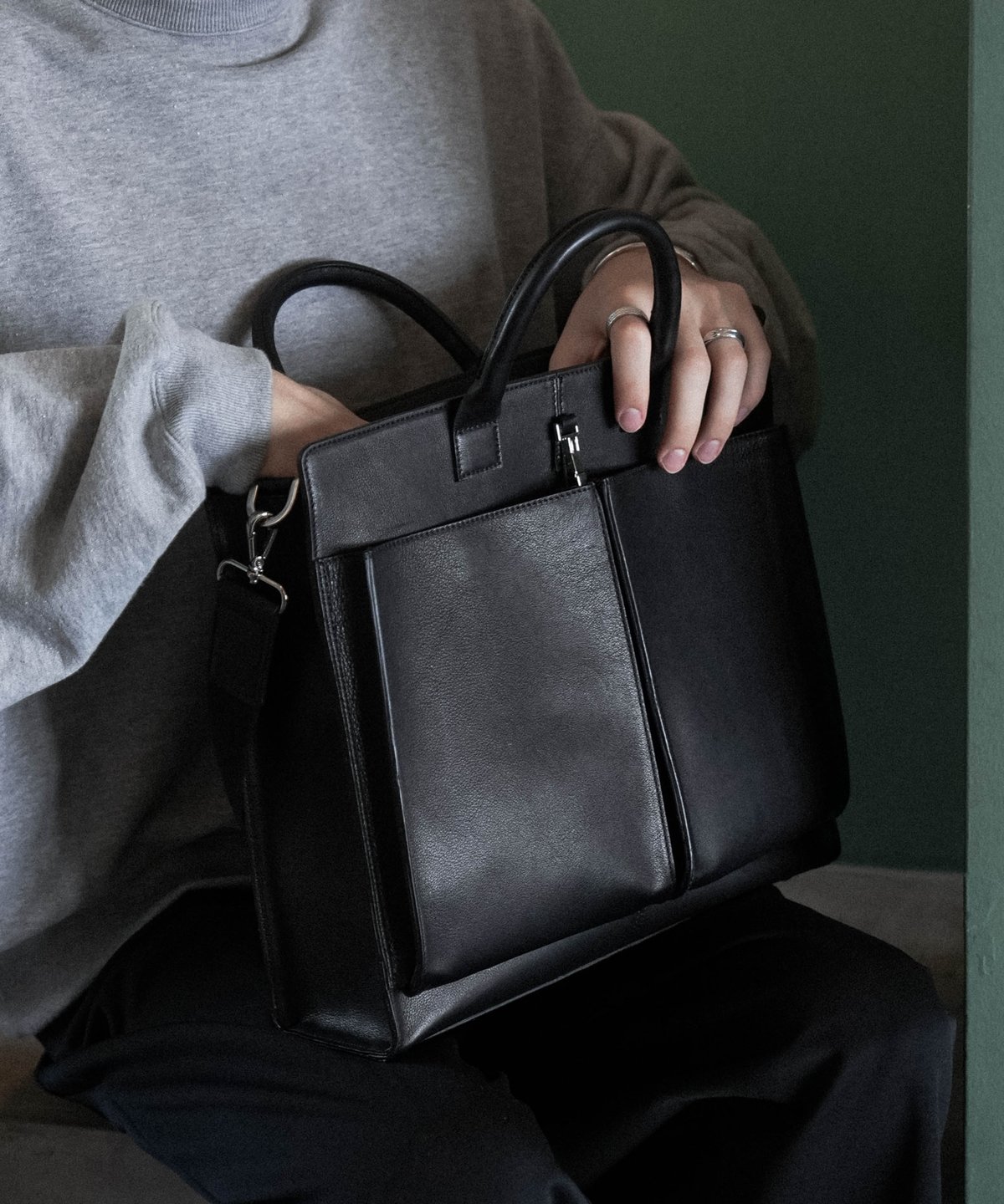 PREMIUM HIGH-END LEATHER HELMET BAG NANO