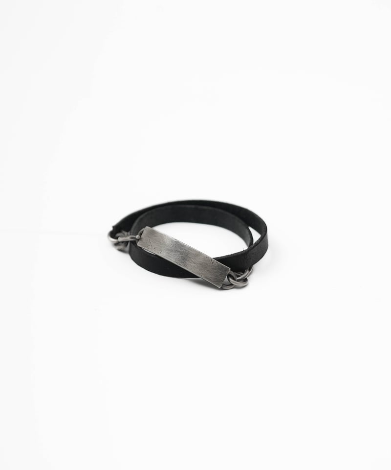 GUIDI LEATHER PLATE BRACELET by artisan | CTHY