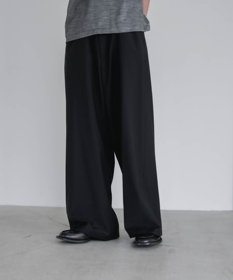 LUXURY MATERIAL Super120’s BISHU WOOL JEWEL TROUSERS