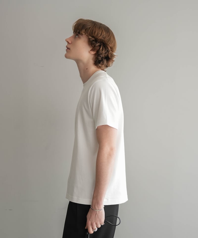 LUXURY MATERIAL JUST-FIT H/S TEE by SUVIN PLAT