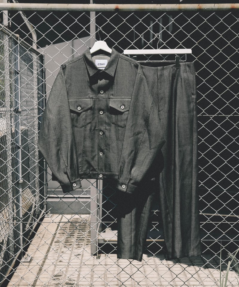WOOL DENIM WIDE TROUSERS | CTHY WOOL DENIM WIDE TROUSERS | CTHY
