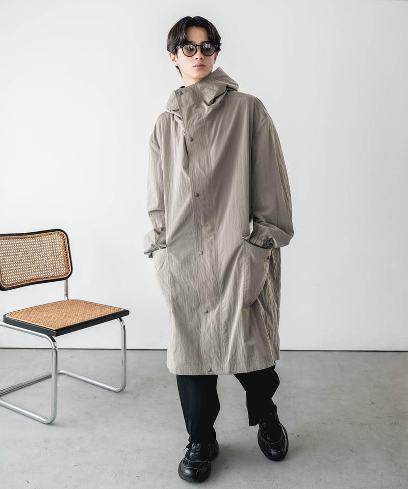 LUXURY MATERIAL HOODED COAT by LIMONTA ITALY FA