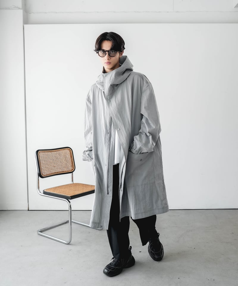 LUXURY MATERIAL HOODED COAT by LIMONTA ITALY FA