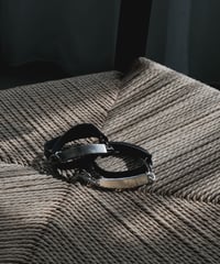 GUIDI LEATHER PLATE BRACELET by artisan