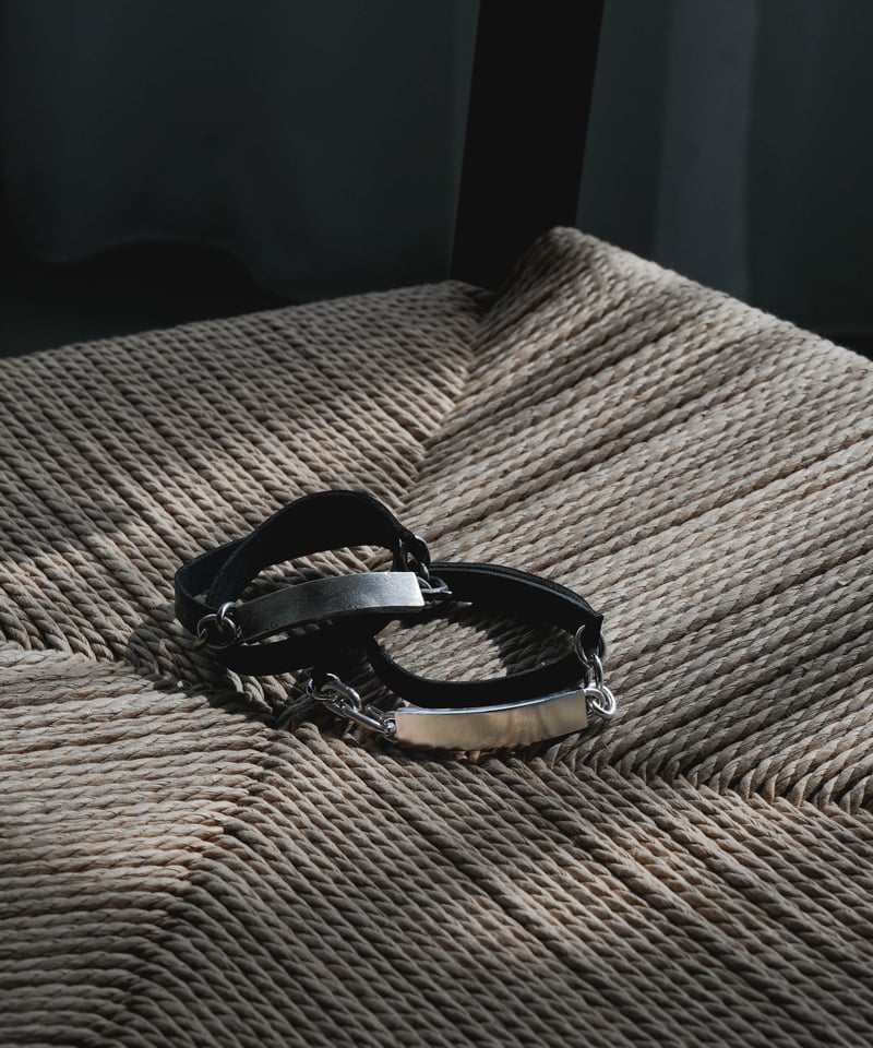 GUIDI LEATHER PLATE BRACELET by artisan | CTHY