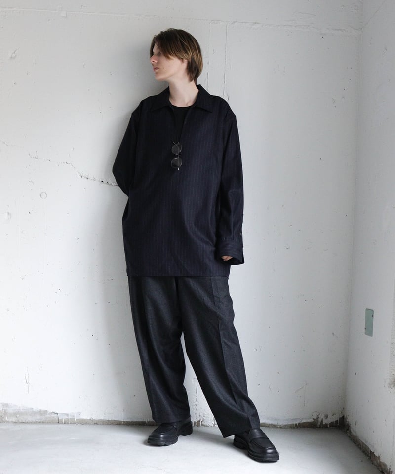 CTHY ウールシャツ　FLANNELANA WOOL SHIRTS HIGH-END FLANNELANA WOOL SLIT LONG SHIRTS | CTHY