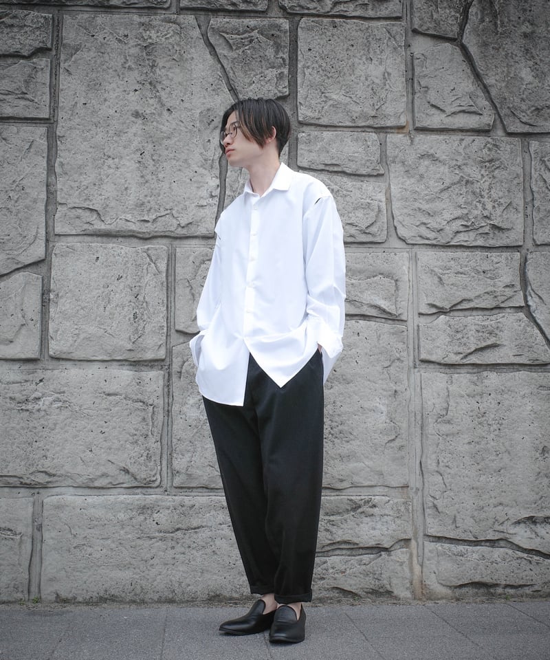 Super140'sハイエンドワイドテーパードパンツ | CTHY