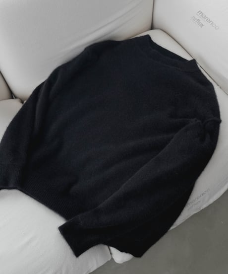 FOX SILK WOOL SHAGGY KNIT PULLOVER