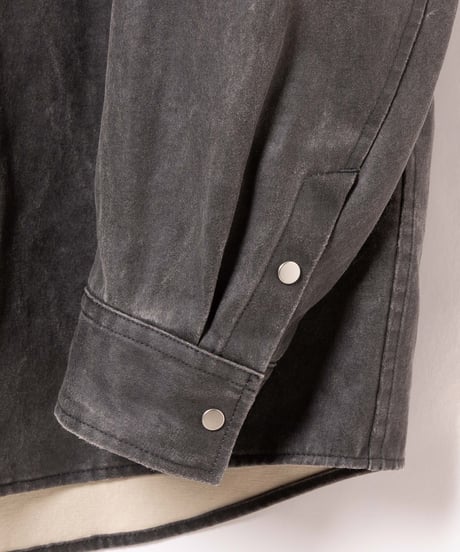 [VEIN27SS] CRACK COATING CLOTH SHIRT BAG