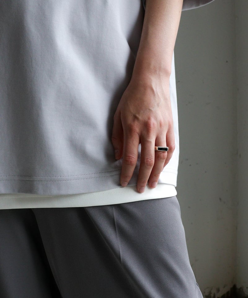 未使用 CTHY RING [LARVIKITE] 19号 HERITAGE CTHY RING “LARVIKITE” / “BLACK ONYX” / “RED TIG