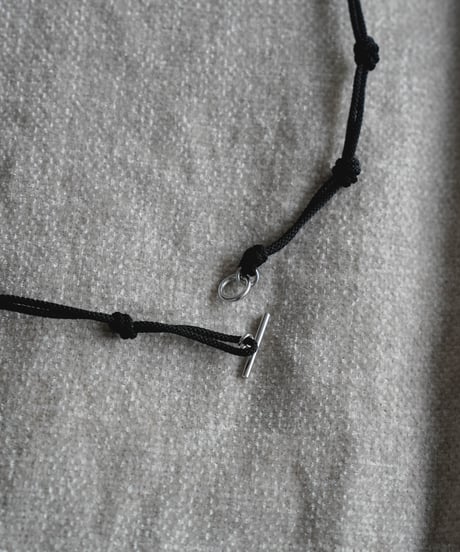 BRAIDED SILK CORD BRACELET by Silver 950