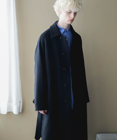 LUXURY MATERIAL BISHU LAMB WOOL SOUTIEN COLLAR COAT