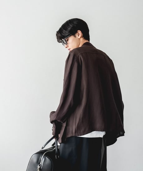 HIGH-END VISCOSE LINEN DRAPE FATIGUE JACKET
