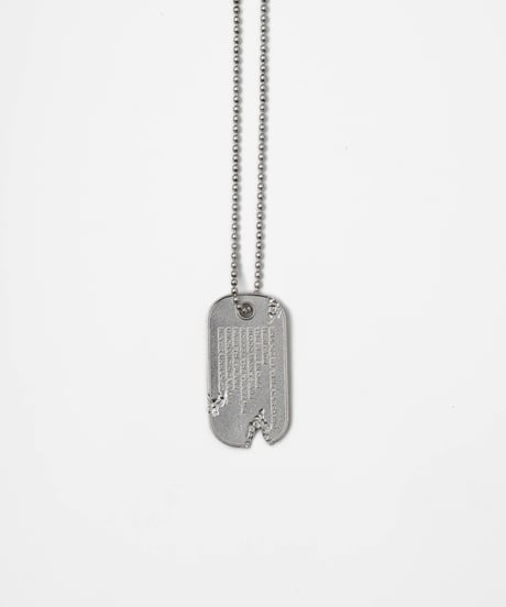VINTAGE DOGTAG LONG NECKLACE by artisan