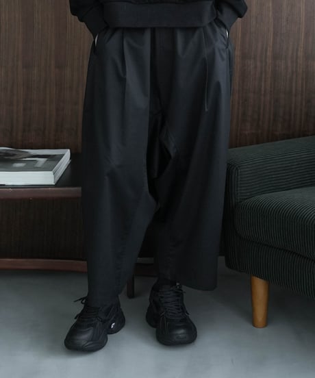 COATING Supima Cotton WIDE SAROUEL UNCLE PANTS