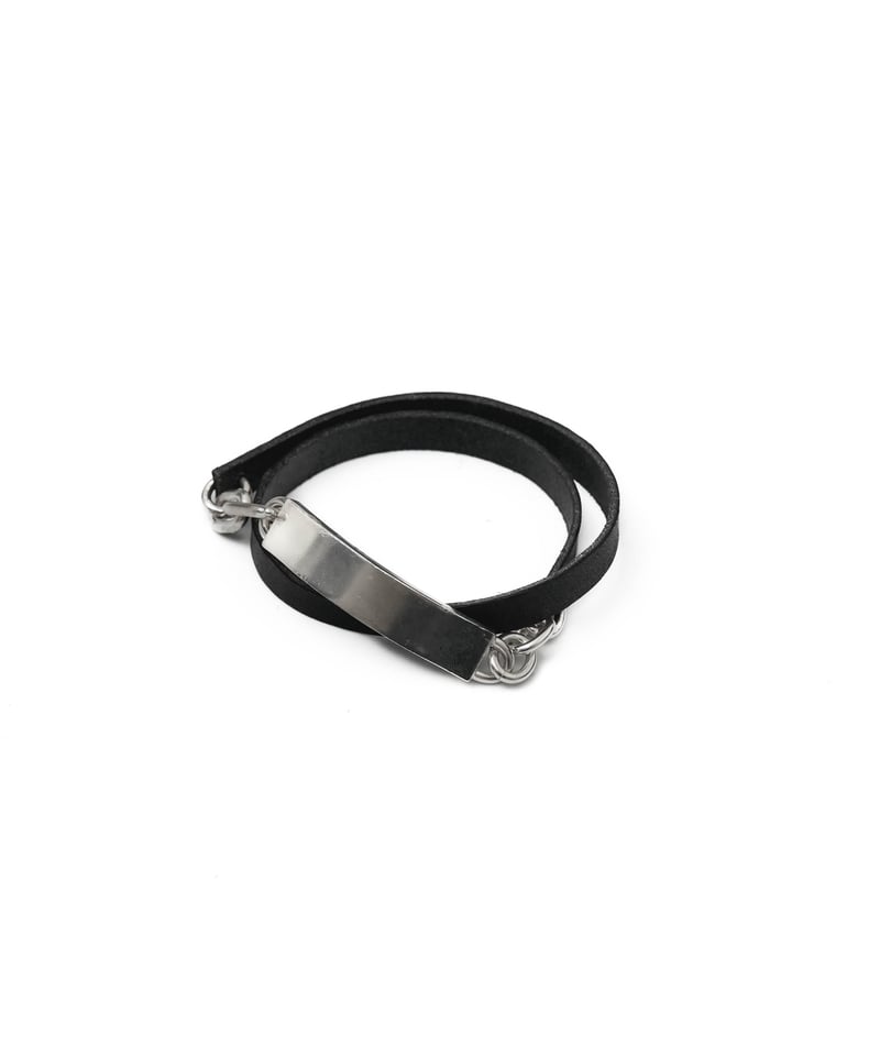 GUIDI LEATHER PLATE BRACELET by artisan | CTHY