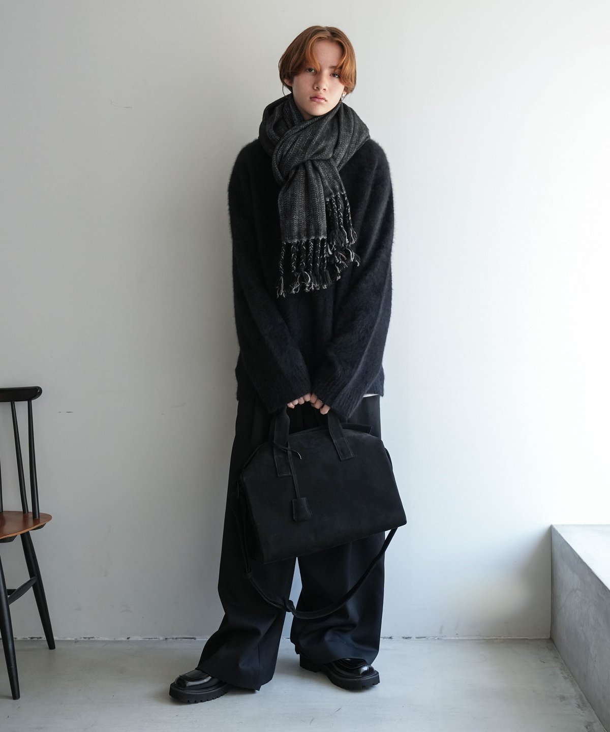 HIGH-END YAK WOOL FRINGE STOLE | CTHY HIGH-END YAK WOOL FRINGE STOLE | CTHY