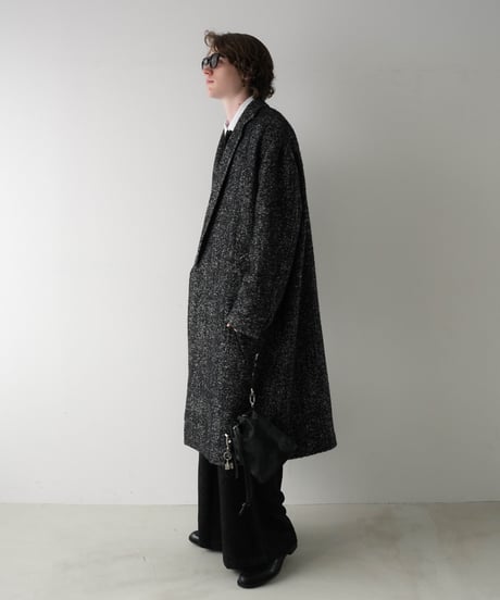 LUXURY MATERIAL CHESTER COAT by Super140’s Jackal WOOL / TWEED