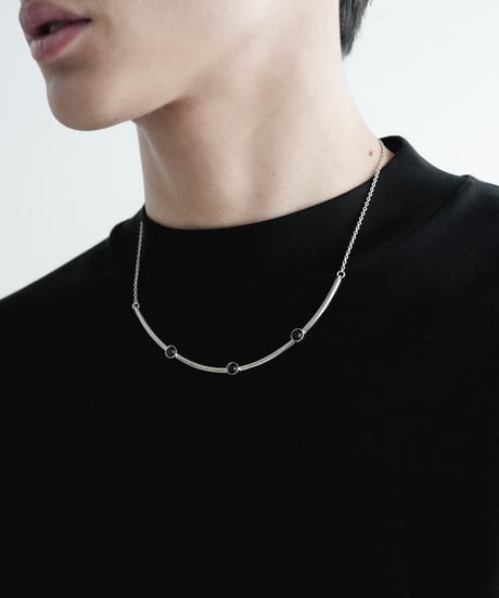 HIGH-END STONE SILVER NECKLACE