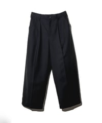 TWILL WIDE TAPERED SLACKS