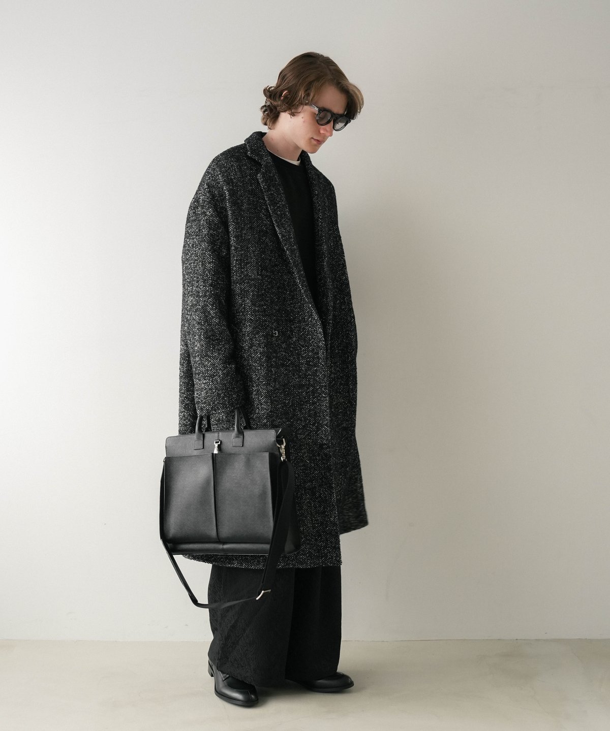 CTHY+Rich I】SAFFIANO LEATHER HELMET BAG [OFFIC CTHY+Rich I】SAFFIANO LEATHER HELMET BAG [OFFIC